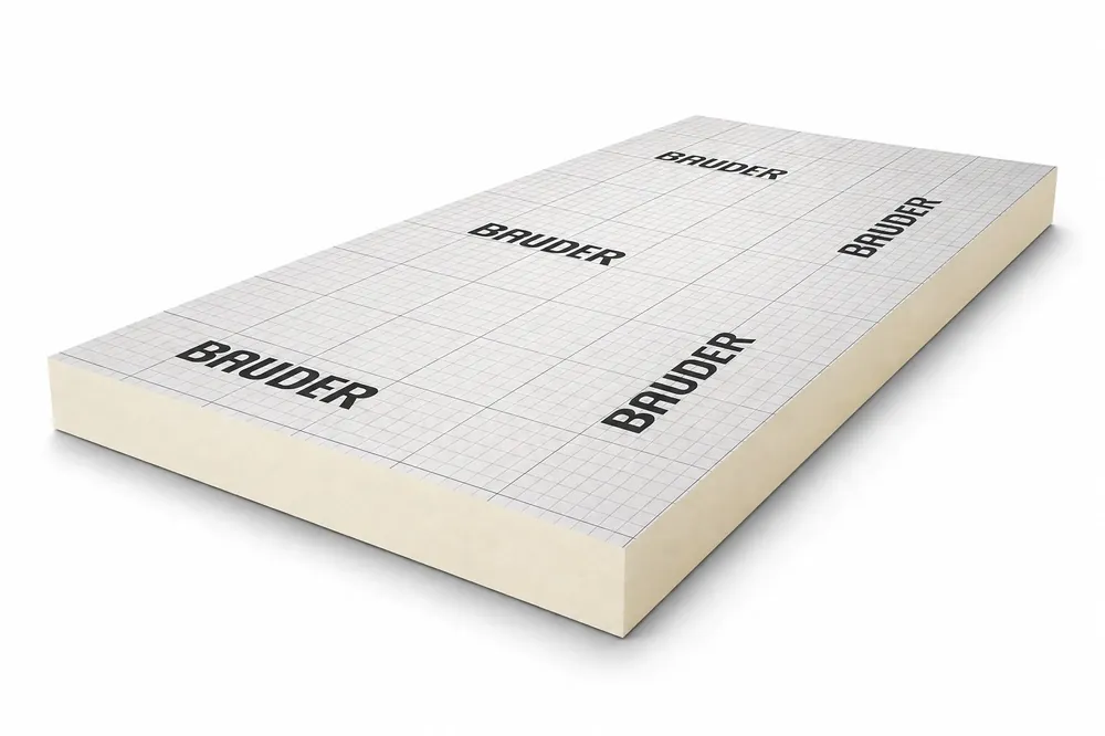Beste Prijs Bauder PIR 2-zijdig aluminium 2400x1200x120mm Rd:5.45 (2,88 m²)