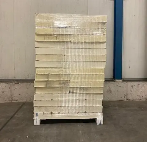Laatste Versie B-keus PIR 2-zijdig aluminium kraft 1200x600x110mm Rd:5.00 (=0,72m²)