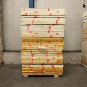 B-keus PIR 2-zijdig aluminium afschot 1200x1150x50/60mm Rd:2.48 (=1,38m²) Speciale Aanbieding