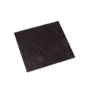 Rubbertegel 50 x 50 cm, zwart. Weekendaanbieding