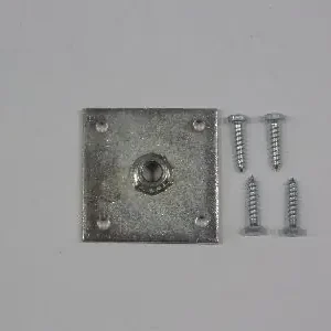 Stelplaat voor betonpoeren 105x105mm M16 Gereduceerde Prijs