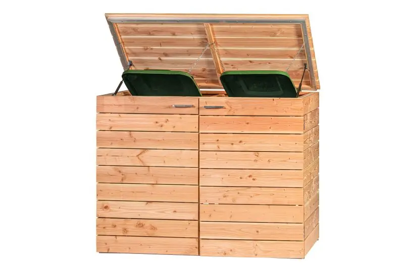 Betrouwbaar Containerberging onbehandeld douglas dubbel B150 x D86 x H118cm