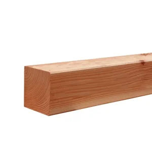 Douglas geschaafde paal 14 x 14 x 600 cm, onbehandeld. Korting