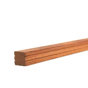 Seizoensaanbieding AZ Hardhouten paal geschaafd met V-groef, niet gepunt 8,5 x 8,5 x 400 cm.