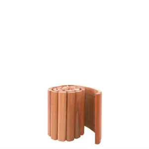 Hardhouten rolborder Ø 4,5 x 20 x 180 cm. Bestseller