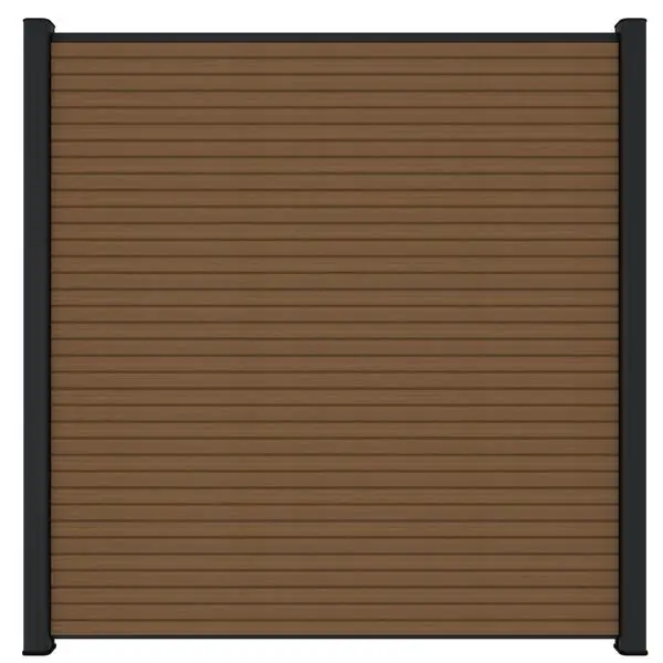 Gereduceerde Prijs NewTechWood Co-extrusie composiet scherm Triple, 180 x 180 cm, Teak.