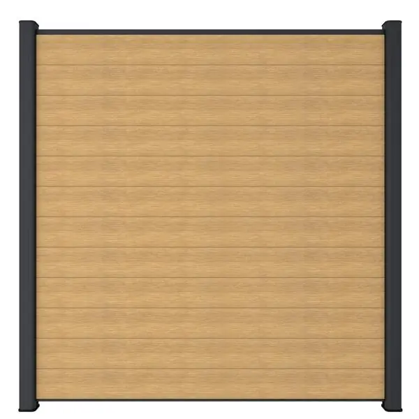 Gecertificeerd NewTechWood Co-extrusie composiet scherm, 181 x 180 cm, Red Cedar.