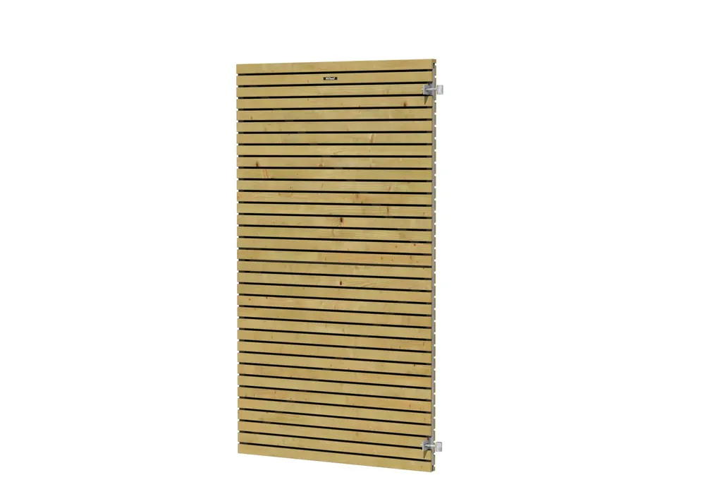 Tuindeur Elan 100 Excellent op verstelbaar stalen frame, 100 x 180 cm, groen geïmpregneerd. Fabrieksprijs
