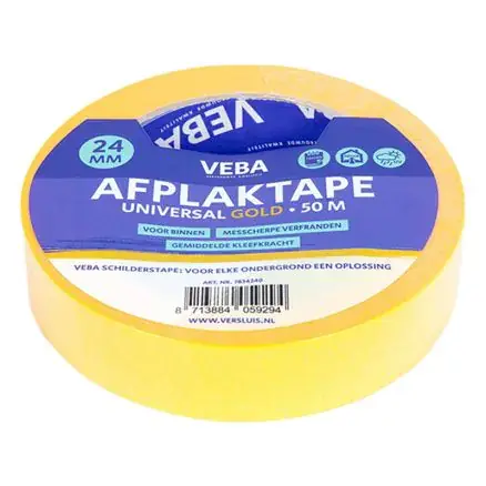 AFPLAKTAPE UNIVERSAL GOLD 24mm Fabrieksprijs