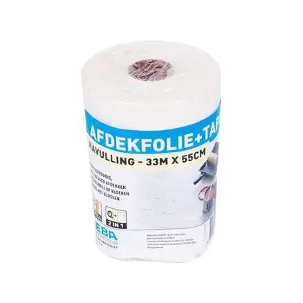 AFDEKFOLIE+TAPE 55CMX33M NAVUL Direct Verzonden