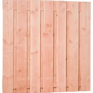 Lage Kosten Douglas fijnbezaagd plankenscherm 15-planks 19 mm, 180 x 180 cm, onbehandeld.