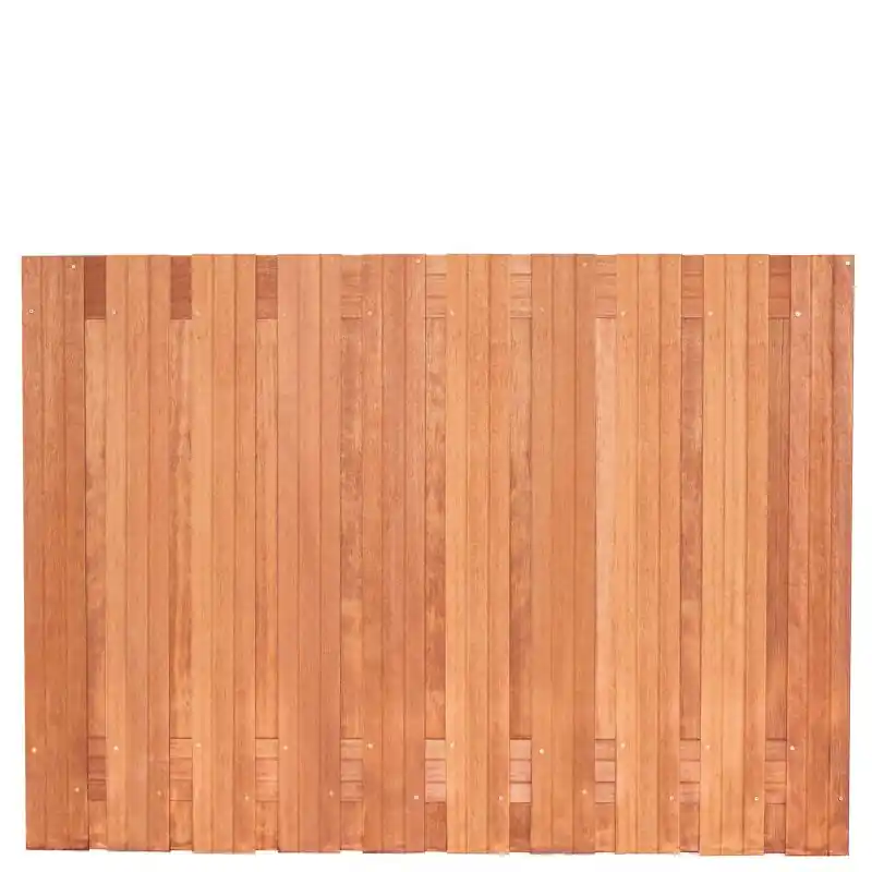 Tuinscherm hardhout kunstmatig gedroogd 21-planks (19+2) Dronten 180 x 130 cm Premium