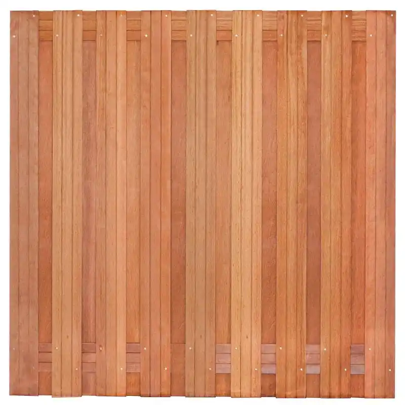 Must-Have Tuinscherm hardhout kunstmatig gedroogd 19-planks (17+2) Harlingen 180 x 180 cm