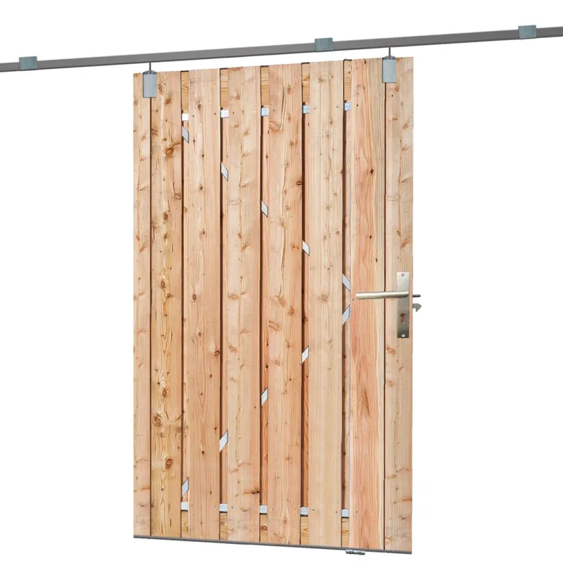Tuindeur schuifsysteem douglas 130 x 195cm Koop Vandaag