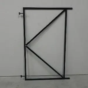 Verstelbaar poortframe zwart gepoedercoat 1200x1550mm Meest Verkocht