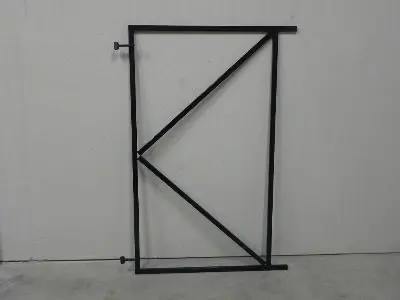 Verstelbaar poortframe zwart gepoedercoat 1200x1550mm Meest Verkocht