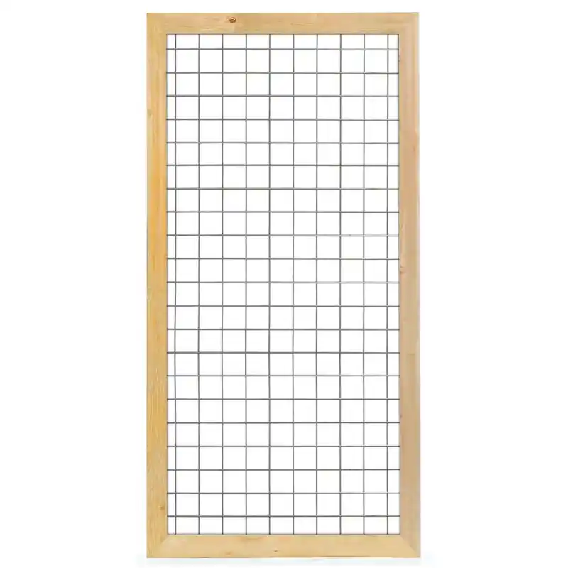 Laatste Kans Gaaselement vuurverzinkt maaswijdte 7,5 x 7,5 cm met robuust kader Douglas 4,5 x 7,0 cm H180 x B90 cm