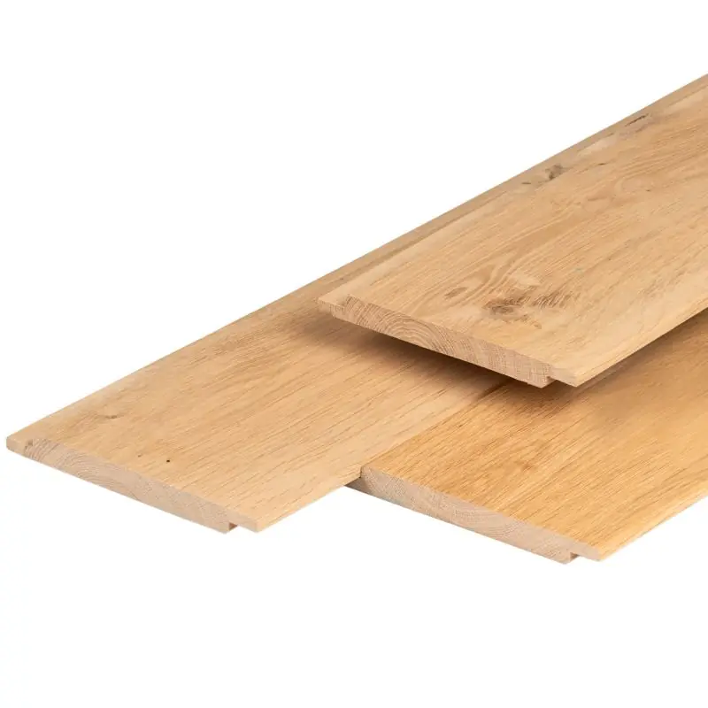 Eiken halfhouts rabat 1,8 x 18,0 x 300 cm, geschaafd, gedroogd. Actieprijs