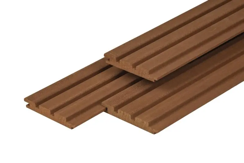 Thermoline ayous triple profiel 2,1 x 14,5 x 425 cm, thermisch gemodificeerd, geschaafd Flitsaanbieding