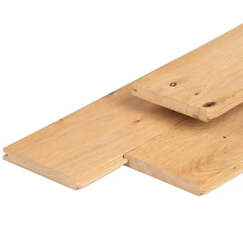 Hoge Kwaliteit Eiken dakbeschot 1,8 x 13,0 x 300, geschaafd, gedroogd.