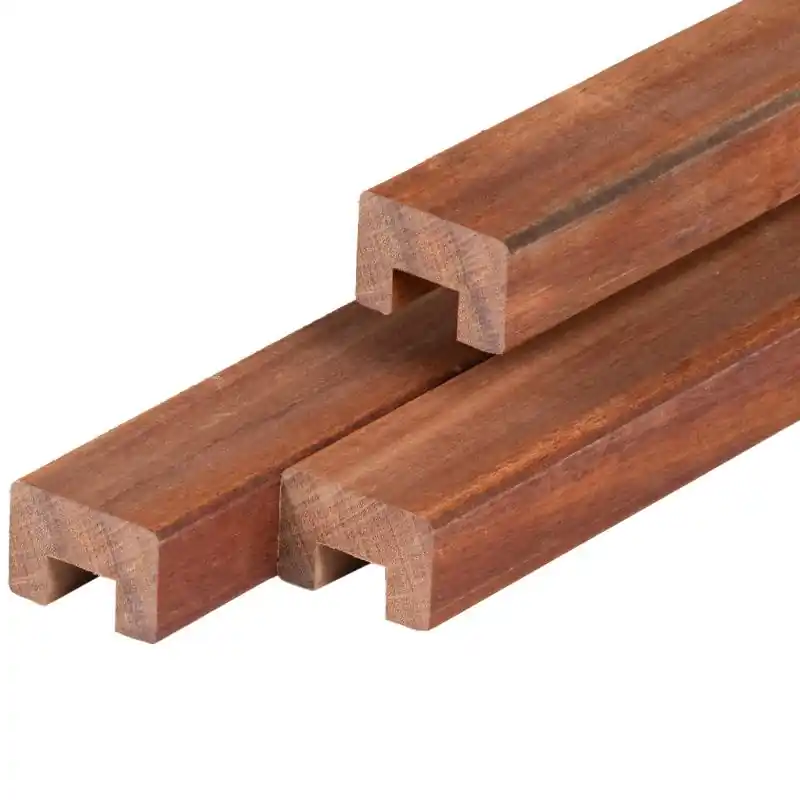 Lage Kosten Angelim vermelho hardhout afdekkap 4,5 x 7,0 x 200 cm geschaafd