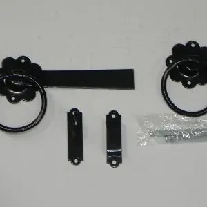 Ringheksluiting op kaart lengte 178mm, zwart gepoedercoat Premium