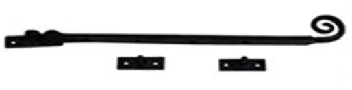 Direct Beschikbaar Raamuitzetter 250mm lang 9mm dik zwart gepoedercoat
