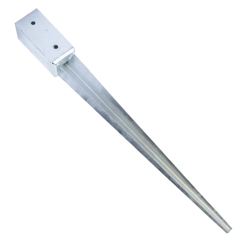 Veilige Betaling Paalhouder met pen verzinkt 71x71mm