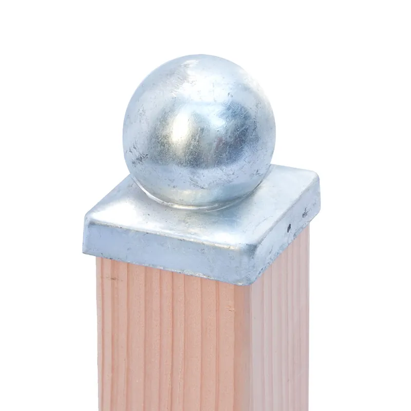 Paalornament kleine bol verzinkt 7×7 cm artikel afd-009 Gereduceerde Prijs