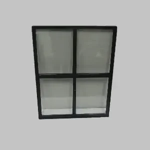 Stalen raam 750x950mm openslaand dubbel glas Merkproduct