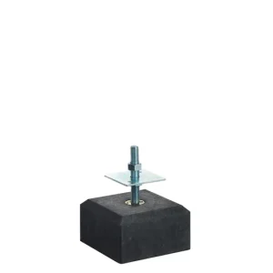 Korting Betontegel antraciet met vellingkant 17x17cm incl. stelplaat