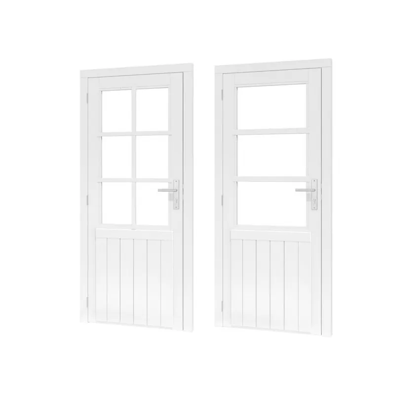 DOUGLAS Paneeldeur enkel (LD) 830x1930mm+kozijn 964x2001mm bw 780mm wit gegrond Uitverkoop