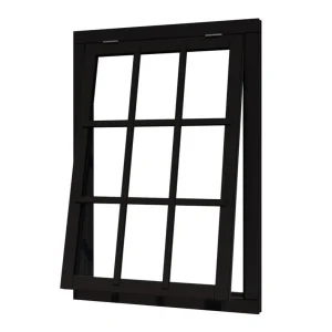 Must-Have DOUGLAS Uitzetraam kozijnmaat 902×1302 sponningmaat 768×1168 zwart gespoten