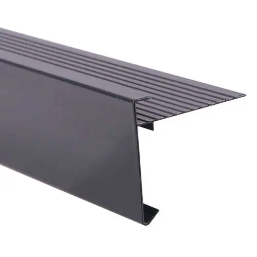 Direct Verzonden Aluminium daktrim 45x45MM lengte 250cm zwart RAL9005