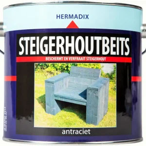 Steigerhoutbeits Antraciet 2500ml Uitverkoop