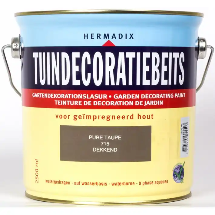 Hermadix tuindecoratiebeits Pure Taupe 750ml Merkproduct