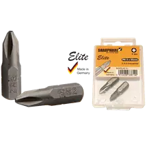 Gecertificeerd Bits Elite 25mm 1/4″ C6.3 PH 2 /2St