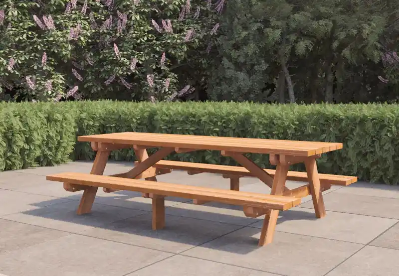 Hardhouten picknicktafel Giant Direct Beschikbaar