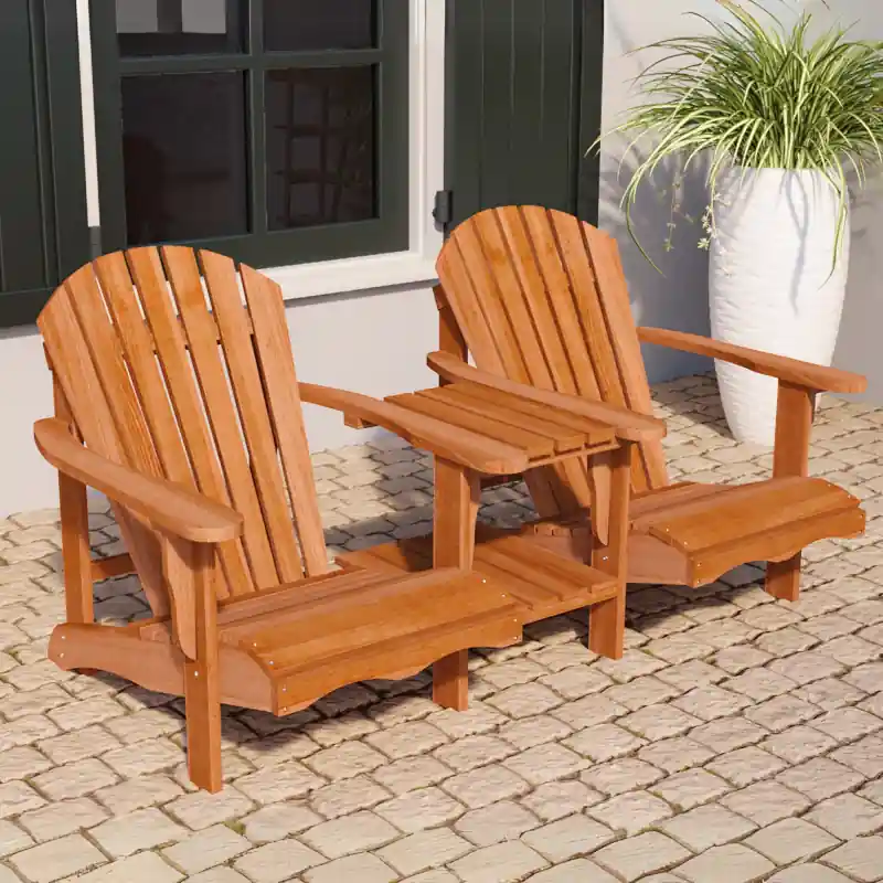 Gereduceerde Prijs Hardhouten loveseat Relax