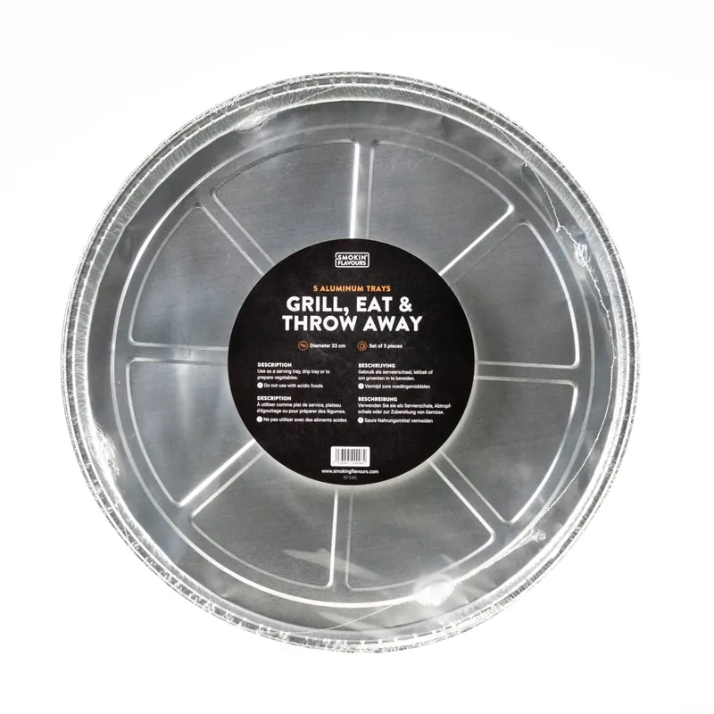 Tijdelijk Beschikbaar Smokin’ flavours druippan rond Large (5 stuks)