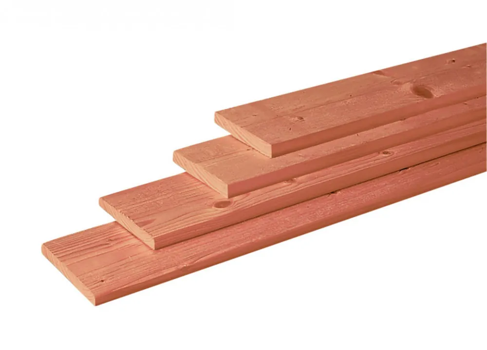 Gratis Retour Douglas geschaafde plank 1,6 x 14 x 400 cm, onbehandeld.