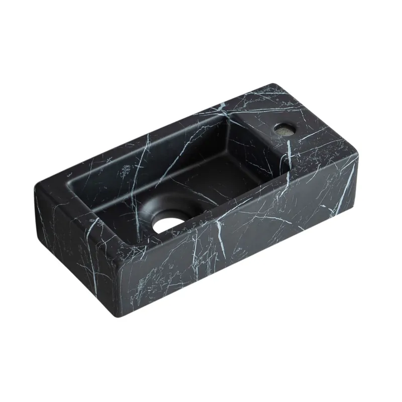 Best-design "allure-black" fontein rechts 36 x 18 x 9 cm Direct Beschikbaar