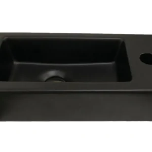 Best-design "farnetta" fontein rechts 37x18x9cm mat-zwart Favoriet