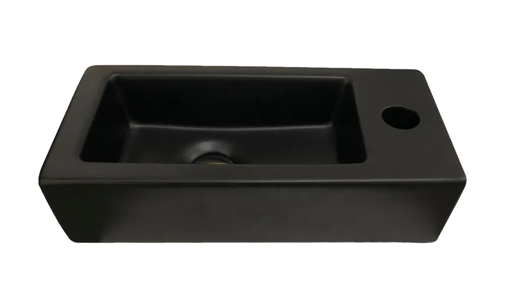 Best-design "farnetta" fontein rechts 37x18x9cm mat-zwart Favoriet