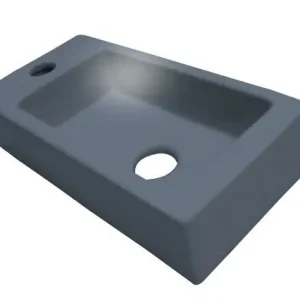 Best-design "mini-block" fontein antraciet-grijs links 36x18x9cm Beperkt Aanbod