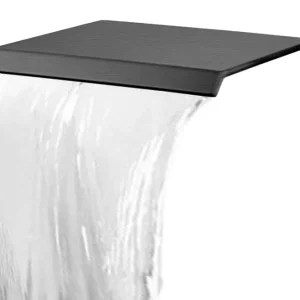 Flitsaanbieding Best-design "dule-moya" waterval muuruitloop tbv. douche en bad gunmetal