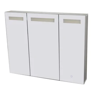 Best-design "aluma" luxe spiegelkast incl. led verlichting 100x80cm Koopje