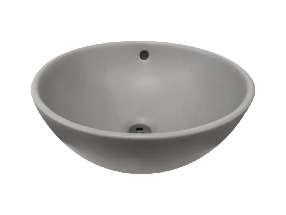 Best-design "ancona" opbouw-waskom mat-grijs diameter =38cm h=16cm Nieuw