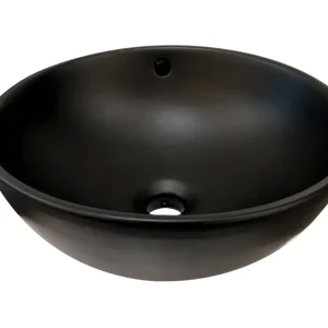 Best-design "ancona" opbouw-waskom mat-zwart diameter =38cm h=16cm Laatste Kans