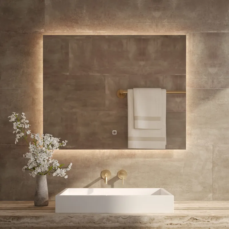 Shop Nu Best-design "angola" spiegel incl. led b=100cm x h=80cm